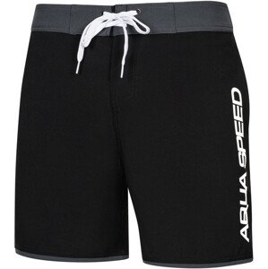AQUA SPEED Plavecké šortky Evan Black/Grey vzor 13 XL