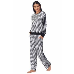Dámské pyžamo YI2822685F černo bílý vzor - DKNY XS