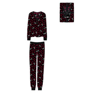 Dámské pyžamo YI2822684F 002 černá s potiskem - DKNY XS