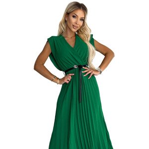 Dámské šaty 485-1 - Numoco basic Zelená Univerzální