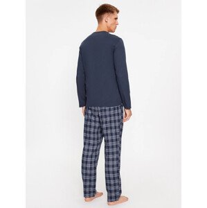 Pánské pyžamové kalhoty 112036 3F576 59136  černá kostka - Emporio Armani L