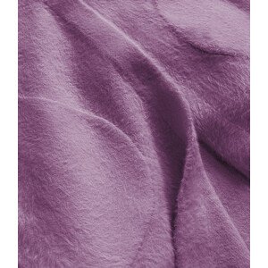 Dlouhý vlněný přehoz přes oblečení typu "alpaka" v barvě lila s kapucí (908) odcienie fioletu ONE SIZE