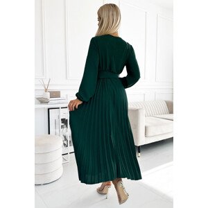 Dámské šaty 504-3 VIVIANA - Numoco basic Zelená Univerzální
