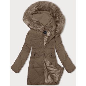 Béžová dámská zimní bunda J Style s kapucí (16M9099-62) Béžová S (36)