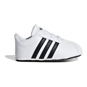 Dětské boty VL Court 2.0 Jr F36605 Bílá s černou - Adidas bílá-černá 20