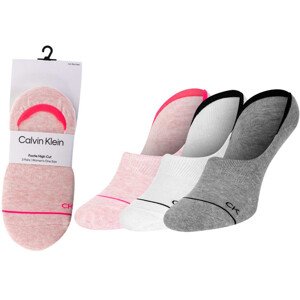 Ponožky Calvin Klein 3Pack 701218764003 Pink/White/Grey 37-41