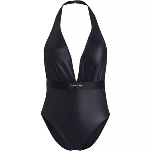 Dámské plavky 1 Piece ONE PIECE PLUNGE-RP KW0KW02271BEH - Calvin Klein XL