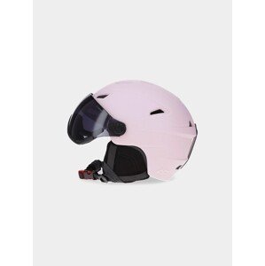 Dámská lyžařská helma s vestavěnými brýlemi 4FWAW23AHELF032-56S růžová - 4F S/M (52-56 cm)