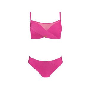 Dámské dvoudílné plavky S1002N  Fashion10 růžová - Self sytě růžová 42D