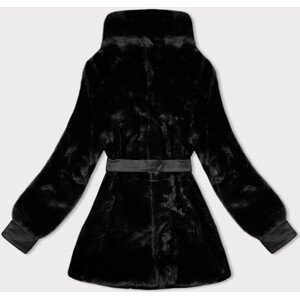 Černá dámská kožešinová bunda J Style (11Z8075) odcienie czerni L (40)