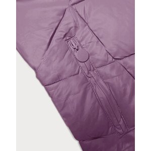 Fialová dámská zimní bunda s kapucí (H-898-38) odcienie fioletu XXL (44)