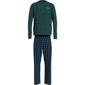 Pánské pyžamo UM0UM03130 0WP zelené káro - Tommy Hilfiger XL
