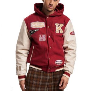 Karl Kani Retro Patched Hooded Block College Jacket M 6075237 pánské m