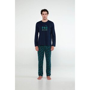 Vamp - Pohodlné pánské pyžamo 19935 - Vamp blue L