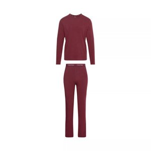 Spodní prádlo Pánské pyžamo L/S PANT SET 000NM2510EGEX - Calvin Klein S