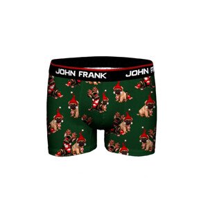 Pánské boxerky John Frank JFBD36-CH-SWEET DOG Zelená L
