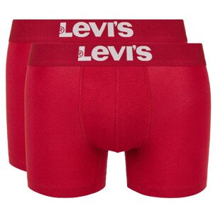 Pánské boxerky 2Pack 37149-0185 červená - Levi's S D-E