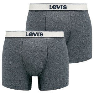 Pánské boxerky 2Pack 37149-0399 Grey - Levi's L A-C