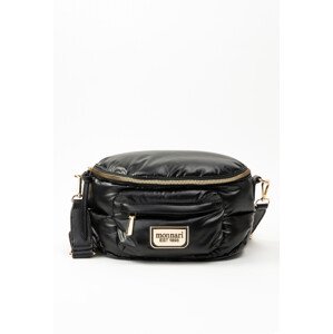 Monnari Bags Dámská kabelka se zajímavou texturou typu ledvinka černá OS