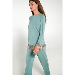 Vamp - Pyžamo s dlouhými rukávy 19905 - Vamp blue matcha M