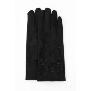 Monnari Rukavice Dámské rukavice s kamínky Black L/XL