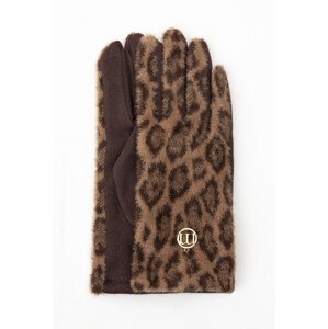 Monnari Rukavice Dámské rukavice se vzorem Brown L/XL