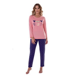 Dámské pyžamo 10 růžovo modré - Anabell S