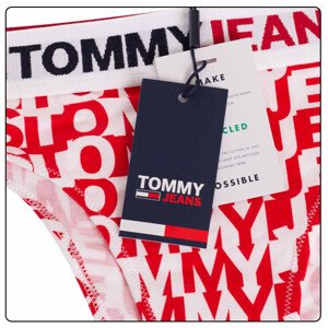 Tommy Hilfiger Jeans Tanga UW0UW0355609U Červená/bílá S