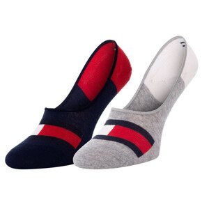 Ponožky Tommy Hilfiger 2Pack 394001001 Navy Blue/Red/Grey/White 27-30