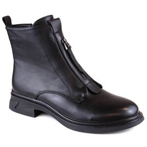 Filippo W PAW494 černé zateplené boty na podpatku se zipem 38