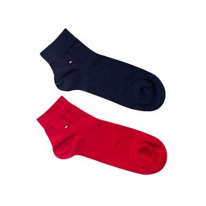 Ponožky Tommy Hilfiger 342025001 Red/Navy Blue Velikost: 39-42