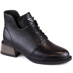 Filippo zateplené boty s ozdobným podpatkem W PAW496 černá Velikost: 38