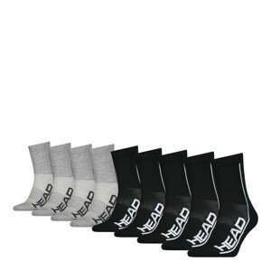 Ponožky HEAD 701222262002 Black/Grey 39-42