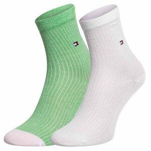 Ponožky Tommy Hilfiger 701222646004 White/Green Velikost: 35-38