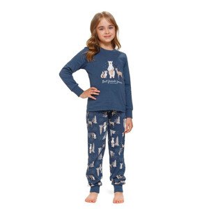 Dětské pyžamo Best Friends lesní zvířátka modré modrá 122/128