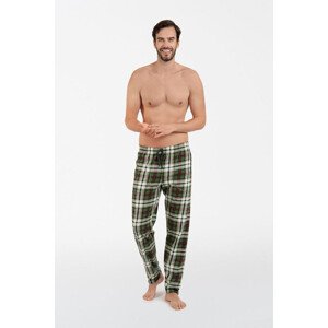 Pánské pyžamové kalhoty Seward zelené káro zelená M