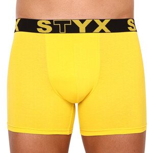 Pánské boxerky Styx long sportovní guma žluté Velikost: XXL