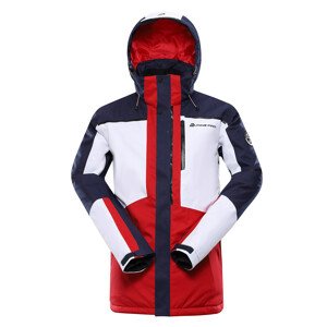 Pánská lyžařská bunda s membránou ptx ALPINE PRO MALEF dk.red XXL