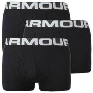 3PACK pánské boxerky Under Armour nadrozměr černé (1363616 001) umělé vlákno 4XL 3PACK