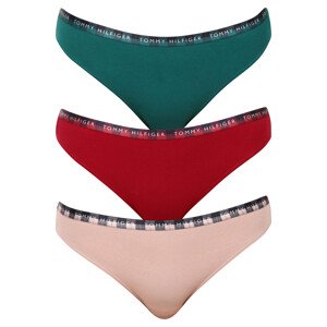3PACK dámské kalhotky Tommy Hilfiger vícebarevné Velikost: S