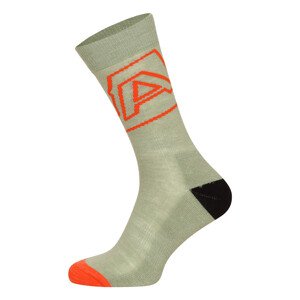 Ponožky z merino vlny ALPINE PRO PHALTE aspen green varianta pa L