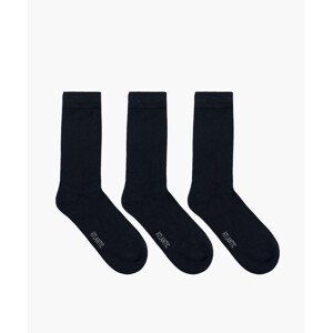 Pánské ponožky standardní délky 3Pack - tmavě modré Velikost: 39-42