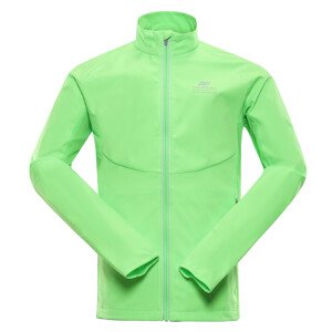 Pánská softshellová bunda s membránou ALPINE PRO MULT neon green gecko XS