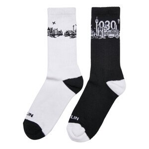 Ponožky Major City 030 2-Pack černá/bílá 43-46