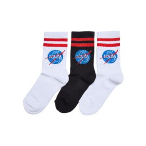 Ponožky NASA Insignia Kids 3-Pack bílá/černá 39-42