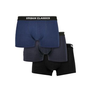 Organické boxerky 3-balení tmavě modré+námořnické+černé XL