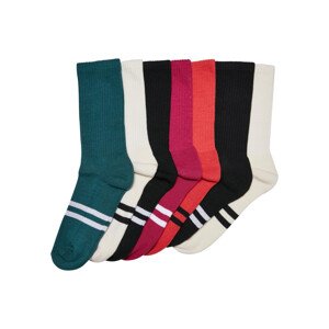 Ponožky s dvojitým proužkem 7-balení zimní barvy 39-42
