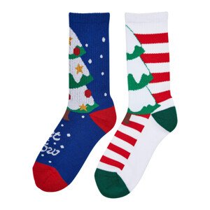 Vánoční ponožky X-Mas Tree - 2-balení vícebarevné Velikost: 43-46