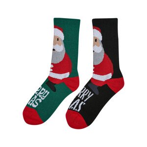 Vánoční ponožky Santa - 2-balení vícebarevné Velikost: 39-42