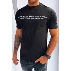 Pánské tričko s černým potiskem Dstreet RX5194 M